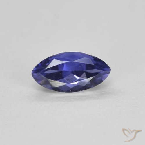 0.28ct 자연스러운 딥 퍼플 아이올라이트, 보석, VVS