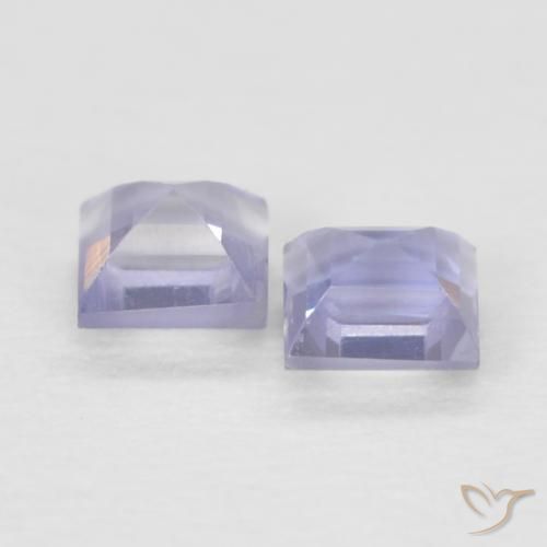 0.18캐럿 천연 Medium Light-Violet 아이올라이트 보석, 정사각형, VS