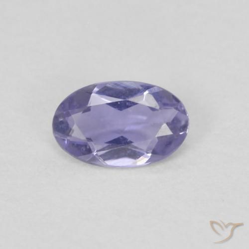 0.15ct 자연스러운 Medium Light-Violet 아이올라이트, 타원형, VVS