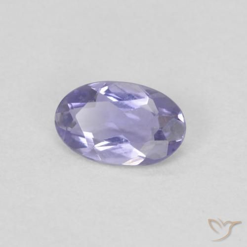0.15캐럿 천연 Medium Light-Violet 아이올라이트, 타원형, VVS
