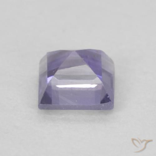 0.17캐럿 천연 Medium Light-Violet 아이올라이트, 정사각형, VVS