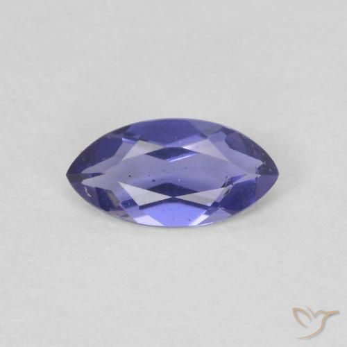 0.15ct 자연스러운 딥 퍼플 아이올라이트, 보석, VVS