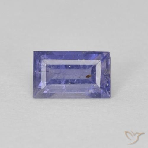 0.30ct 자연스러운 미디엄 바이올렛 아이올라이트, 바게트, VS-SI