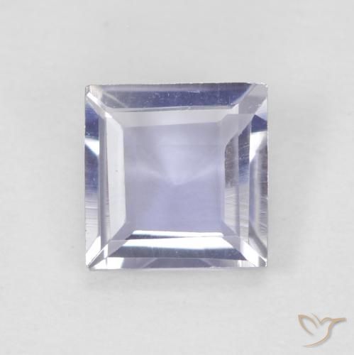 0.28ct 자연스러운 Medium Light-Violet 아이올라이트, 정사각형, VVS