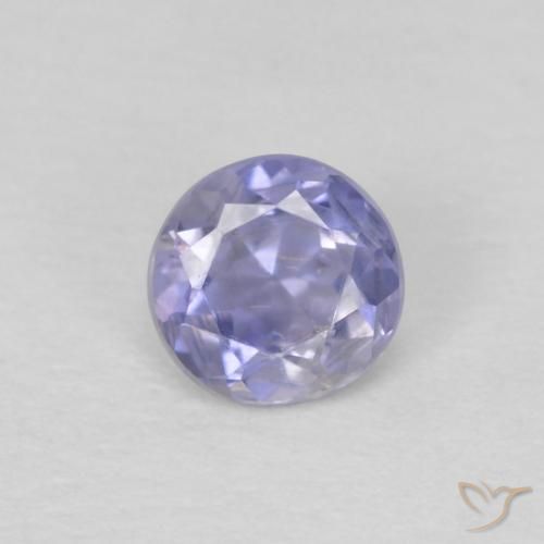 0.19ct 자연스러운 딥 퍼플 아이올라이트, 둥근, VS