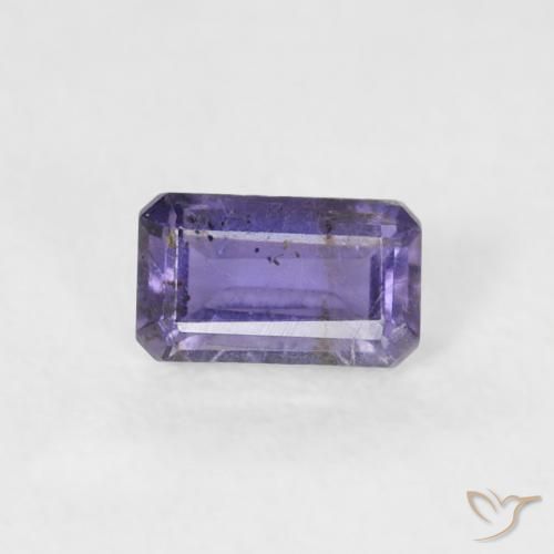 0.27ct 자연스러운 미디엄 바이올렛 아이올라이트, 에메랄드 컷, SI