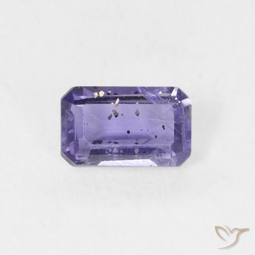 0.26ct 자연스러운 미디엄 바이올렛 아이올라이트, 에메랄드 컷, VS-SI