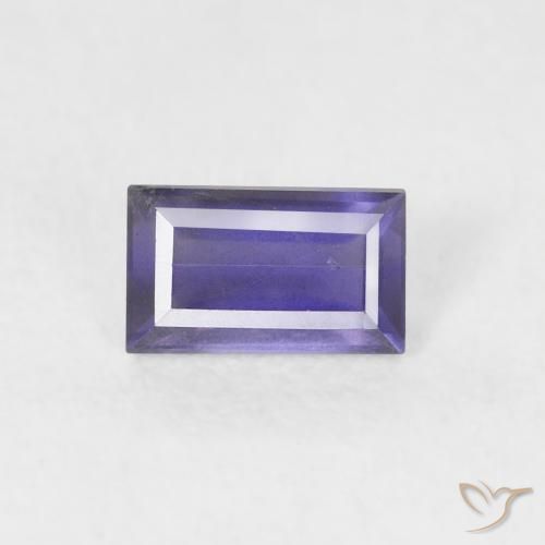 0.26ct 자연스러운 짙은 청자색 아이올라이트, 바게트, VS-SI