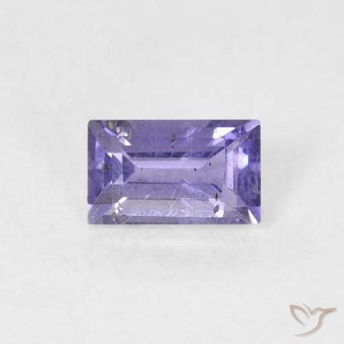 0.27ct 자연스러운 Medium Light-Violet 아이올라이트, 바게트, SI