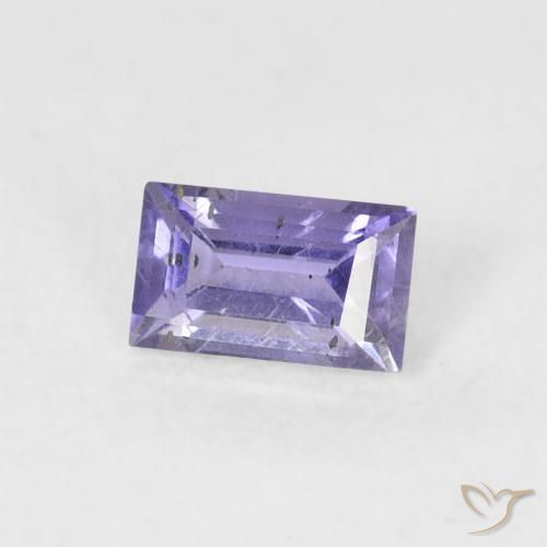 0.27캐럿 천연 Medium Light-Violet 아이올라이트, 바게트, SI