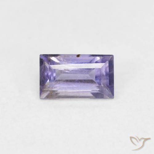 0.29ct 자연스러운 짙은 청자색 아이올라이트, 바게트, VS