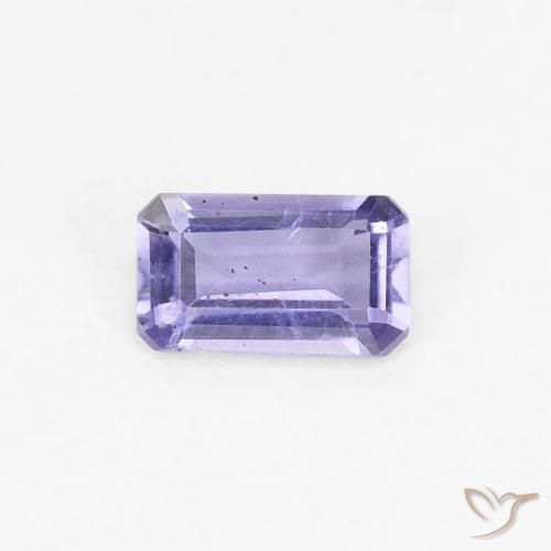 0.25ct 자연스러운 Medium Light-Violet 아이올라이트, 에메랄드 컷, VS-SI
