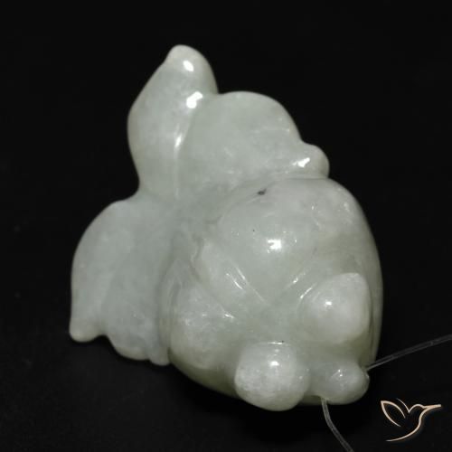 40.87ct 자연스러운 미디엄 그린 출구, 팬시한, 투명한