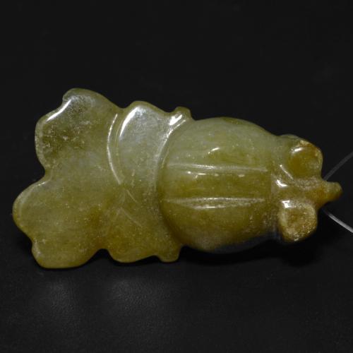 27.81캐럿 천연 황록색 출구, 멋진 모양, 투명한