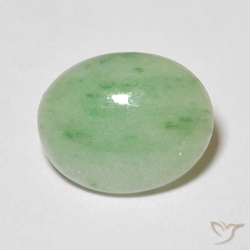 3.83ct 자연스러운 따뜻한 녹색 출구, 타원형, 불투명체