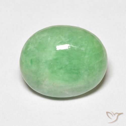 4.68ct 자연스러운 황록색 출구, 타원형, 불투명체