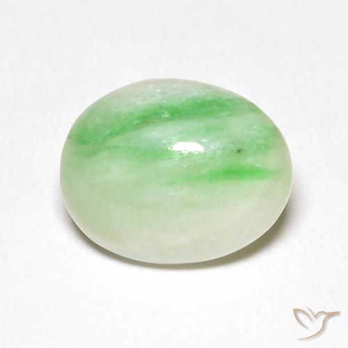 4.60ct 자연스러운 밝은 노란색 녹색 출구, 타원형, 불투명체