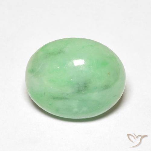 4.50ct 자연스러운 녹색 출구, 타원형, 불투명체