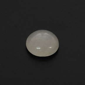 2.31캐럿 천연 화이트 경옥, 라운드 컷, 8.57 mm, 투명한