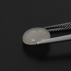 2.31캐럿 천연 화이트 경옥, 라운드 컷, 8.57 mm, 투명한