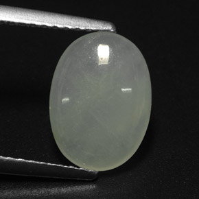 2.39캐럿 천연 라이트 그린 경옥, 투명한, 10.8×7.9 mm, 투명/반투명