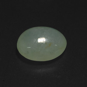6.28캐럿 천연 그린 경옥, 투명한, 12.7×10.2 mm, 투명/반투명
