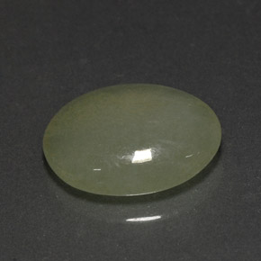 4.80캐럿 천연 라이트 그린 경옥, 투명한, 13.1×10.3 mm, 투명/반투명