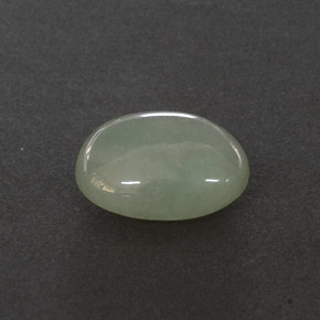 3.23캐럿 천연 그린 경옥, 투명한, 10.3×7.7 mm, 투명/반투명