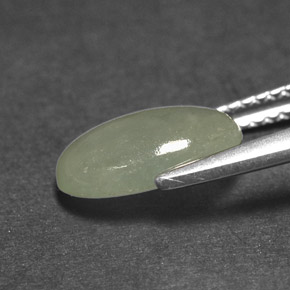 2.49캐럿 천연 연한 초록색 비취, 투명한, 투명/반투명