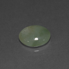 2.90캐럿 천연 라이트 그린 경옥, 투명한, 10.5×9.2 mm, 투명/반투명