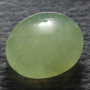 1.37캐럿 천연 그린 경옥, 투명한, 8.5×7.3 mm, 투명/반투명