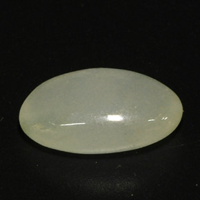 3.33캐럿 천연 그린 화이트 경옥, 투명한, 11.6×7.1 mm, 투명/반투명