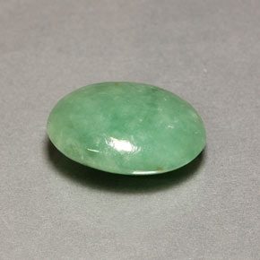 8.45캐럿 천연 그린 경옥, 투명한, 15.2×11.4 mm, 투명/반투명