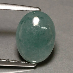 2.63캐럿 천연 그린 경옥, 투명한, 11.1×8.5 mm, 투명/반투명