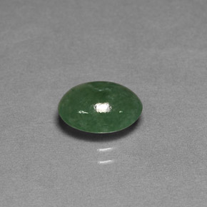 2.37캐럿 천연 그린 경옥, 투명한, 9.4×7.3 mm, 투명/반투명
