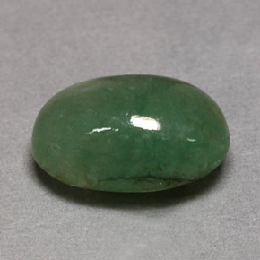 3.26캐럿 천연 그린 경옥, 투명한, 10.5×7.3 mm, 투명/반투명