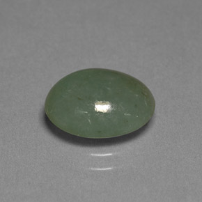 3.39캐럿 천연 그린 경옥, 투명한, 10.9×8.8 mm, 투명/반투명