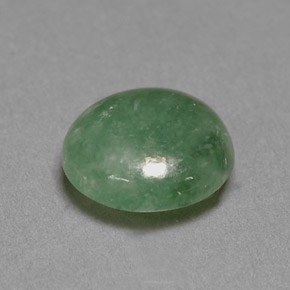 2.26캐럿 천연 그린 경옥, 투명한, 8.8×8.2 mm, 투명/반투명