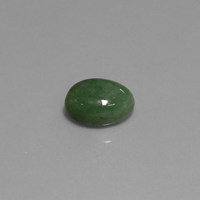 2.90캐럿 천연 그린 경옥, 타원형 컷, 9.6×7 mm, 투명한