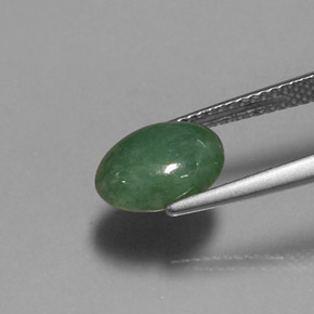 2.60캐럿 천연 그린 경옥, 타원형 컷, 10.1×7.6 mm, 투명한