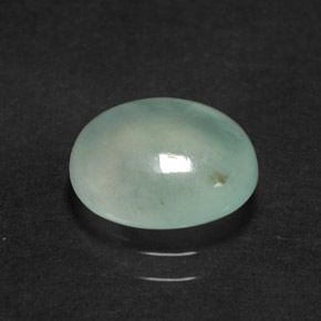 2.83캐럿 천연 그린 경옥, 타원형 컷, 10×8.1 mm, 투명한