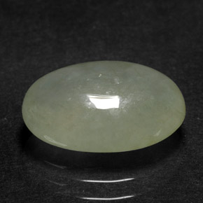4.21캐럿 천연 그린 경옥, 투명한, 12.5×7.8 mm, 투명/반투명
