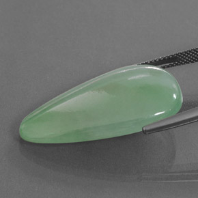 25.32캐럿 천연 녹색 비취, 팬시한, 투명한