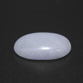 10.58캐럿 천연 라벤더 경옥, 타원형 컷, 18.4×11.2 mm, 불투명체