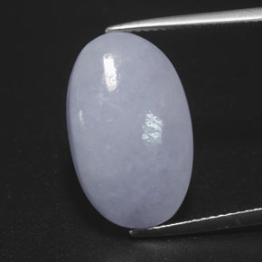 11.83캐럿 천연 라벤더 경옥, 타원형 컷, 18.9×11.5 mm, 불투명체
