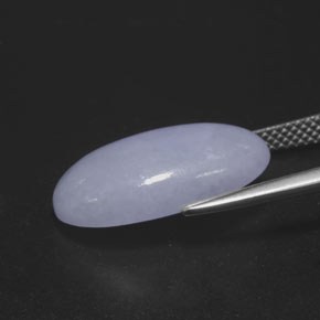 9.81캐럿 천연 라벤더 비취, 타원형 컷, 불투명체