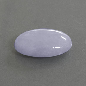 10.92캐럿 천연 라벤더 경옥, 타원형 컷, 18.8×11.3 mm, 불투명체