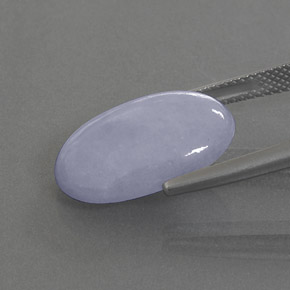 9.89캐럿 천연 라벤더 비취, 타원형 컷, 불투명체