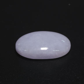 12.67캐럿 천연 라벤더 경옥, 타원형 컷, 18.9×11.8 mm, 불투명체