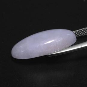 11.87캐럿 천연 라벤더 비취, 타원형 컷, 불투명체